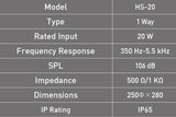 HS-20 20W Paging Horn Speaker