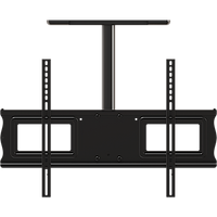 Complete ceiling installation kit with 18" fixed drop for 37" to 63"+ screens