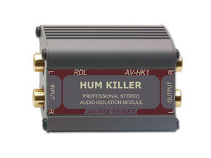 AV-HK1 &#8220;HUM KILLER&#8221; Stereo Audio Isolation Transformer - Dual RCA inputs and outputs