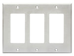 CP-3S Triple Cover Plate - stainless steel