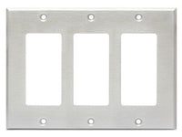 CP-3S Triple Cover Plate - stainless steel