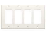 CP-4 Quadruple Cover Plate - white