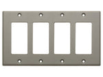 CP-4G Quadruple Cover Plate - gray