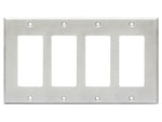 CP-4S Quadruple Cover Plate - stainless steel