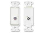 D-F Double Type F Jack on Decora&#174; Wall Plate