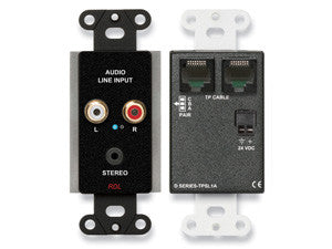 DB-TPSL1A Active Single-Pair Sender - Twisted Pair Format-A - Mini-Jack &amp; Stereo RCA In