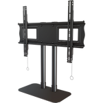 Single monitor desktop stand for extra large displays