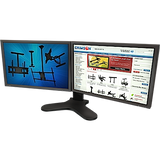 Dual monitor desktop stand