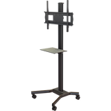 Mobile cart with metal shelf, height and tilt adjustment for 37" to 63"+ Plasma, LCD or LED screens