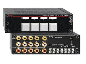 RU-AVX4 Audio/Video Switcher - 4x1 - RCA