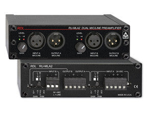 RU-MLA2 Dual Microphone / Line Preamplifier