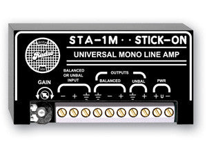 STA-1M Audio Line Amplifier - Mono: -14 to 14 dB Gain