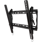 Universal tilting wall mount for 26" to 46"+ flat panel screens with post installation leveling