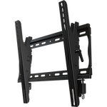 Universal tilting mount with dual locks for 26" to 46"+ flat panel screens