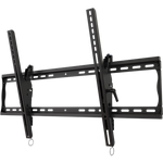 Universal tilting wall mount for 37" to 63"+ flat panel screens with post installation leveling