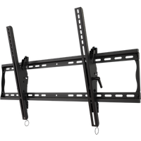 Universal tilting wall mount for 37" to 63"+ flat panel screens with post installation leveling