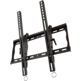 Universal tilting mount with post installation leveling for portrait mounting of 37" to 63"+ flat panel screens