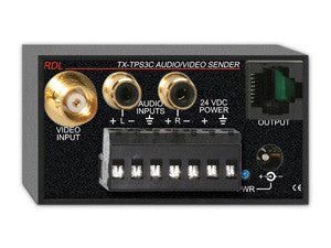 TX-TPS3C Active Three-Pair Sender - Twisted Pair Format-C - Composite video &amp; stereo audio