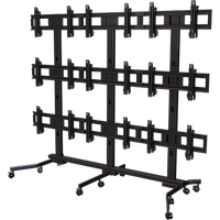 Multi-display 3x3 cart for 37" to 63"+ displays